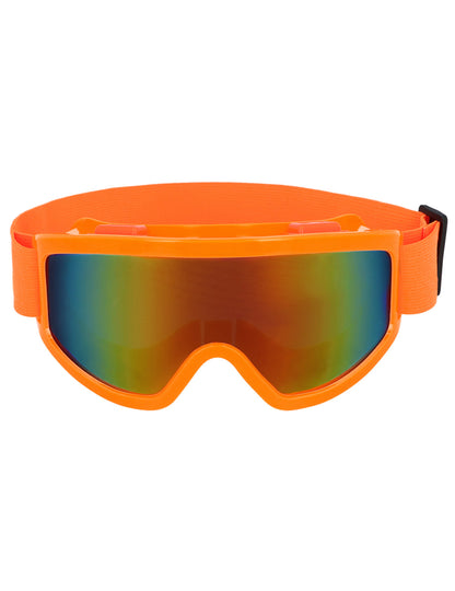 Dospelé neónové oranžové lyžiarske okuliare