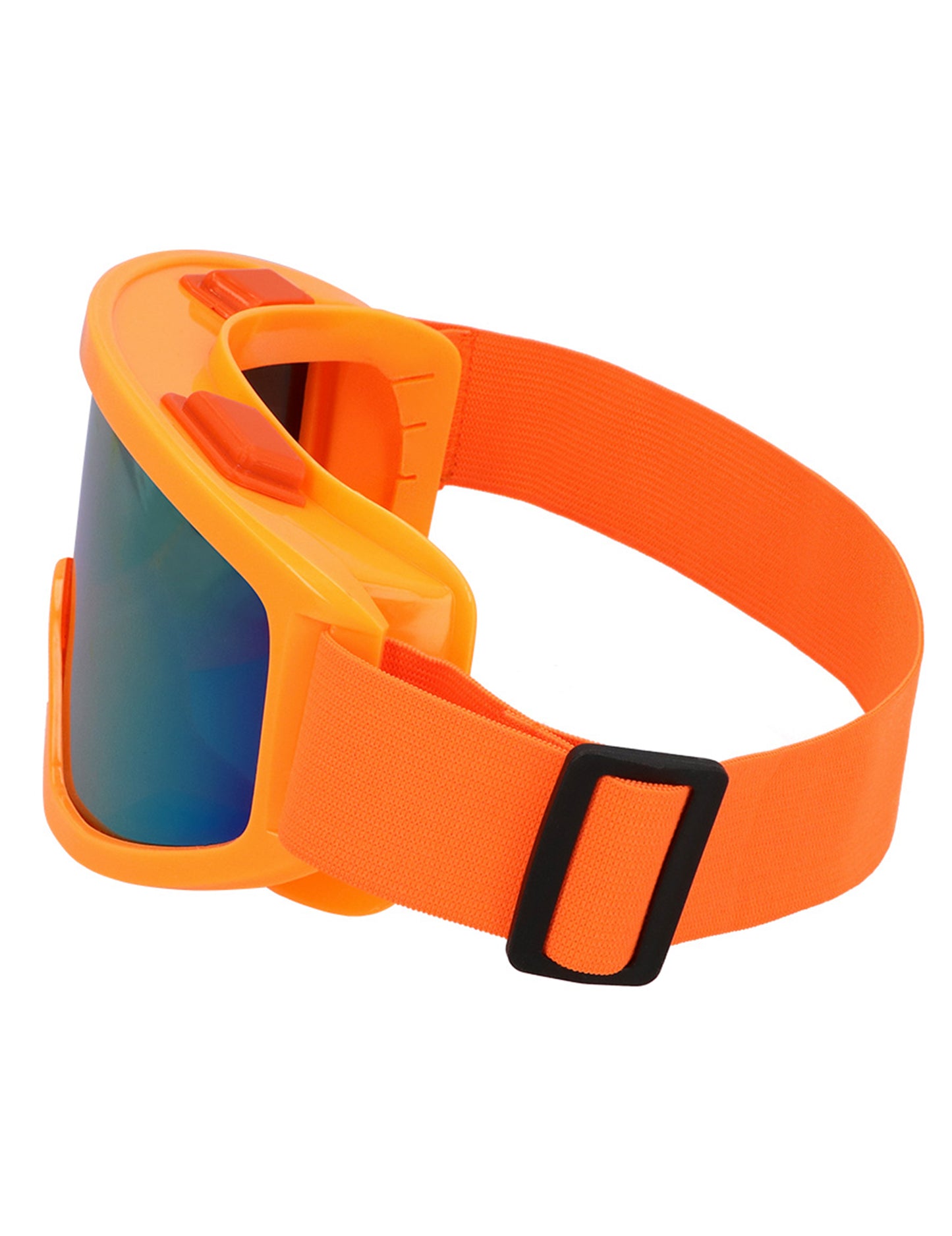 Dospelé neónové oranžové lyžiarske okuliare