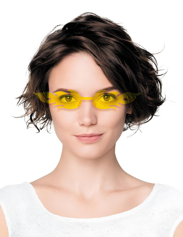 Brýle pro dospělé se žlutým plamenem