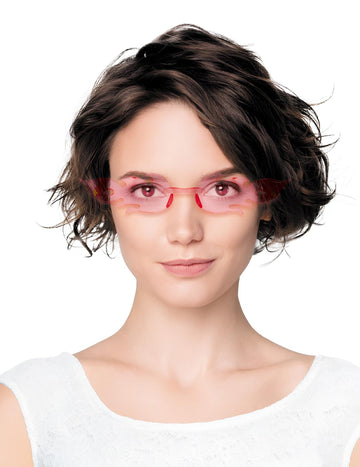 Brýle pro dospělé s růžovým plamenem