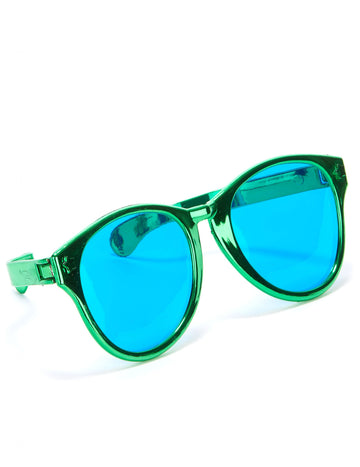 Obří zelené brýle pro dospělé