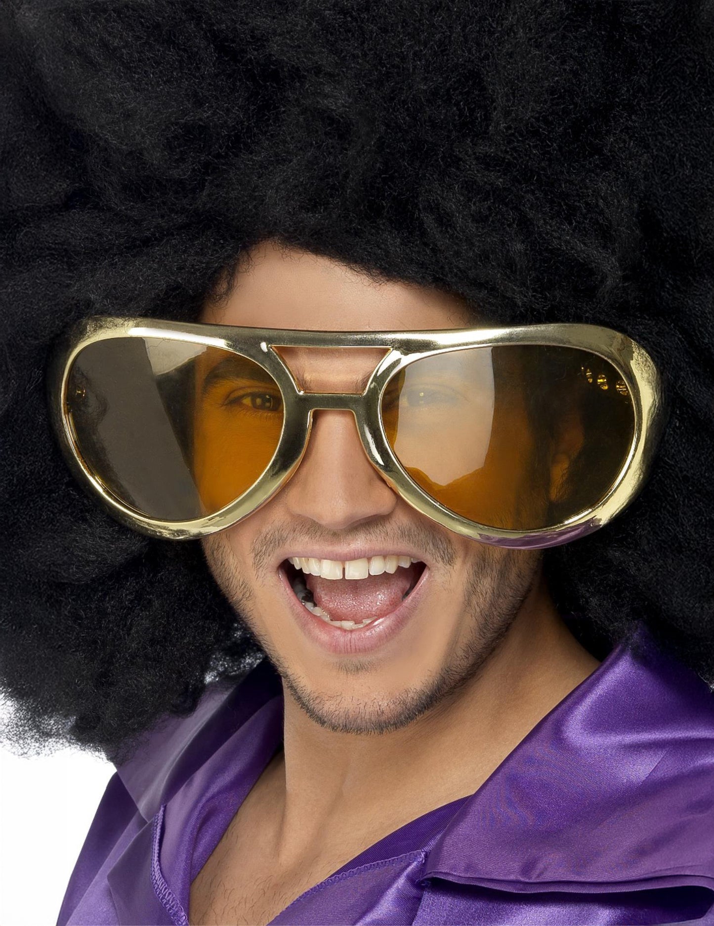 Dospělé zlaté gigantové brýle