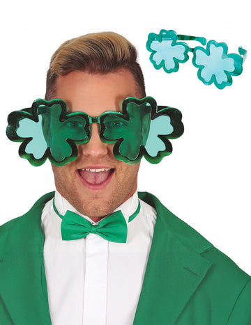 Obří brýle Saint Patrick's Clovers pro dospělé
