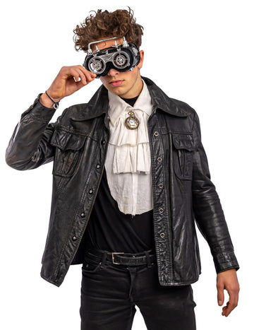 Mobilní brýle pro dospělé šedé steampunk