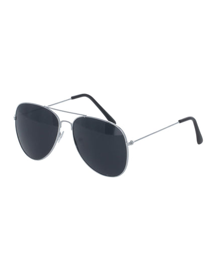 Dospělé stříbrné stříbrné brýle Aviator