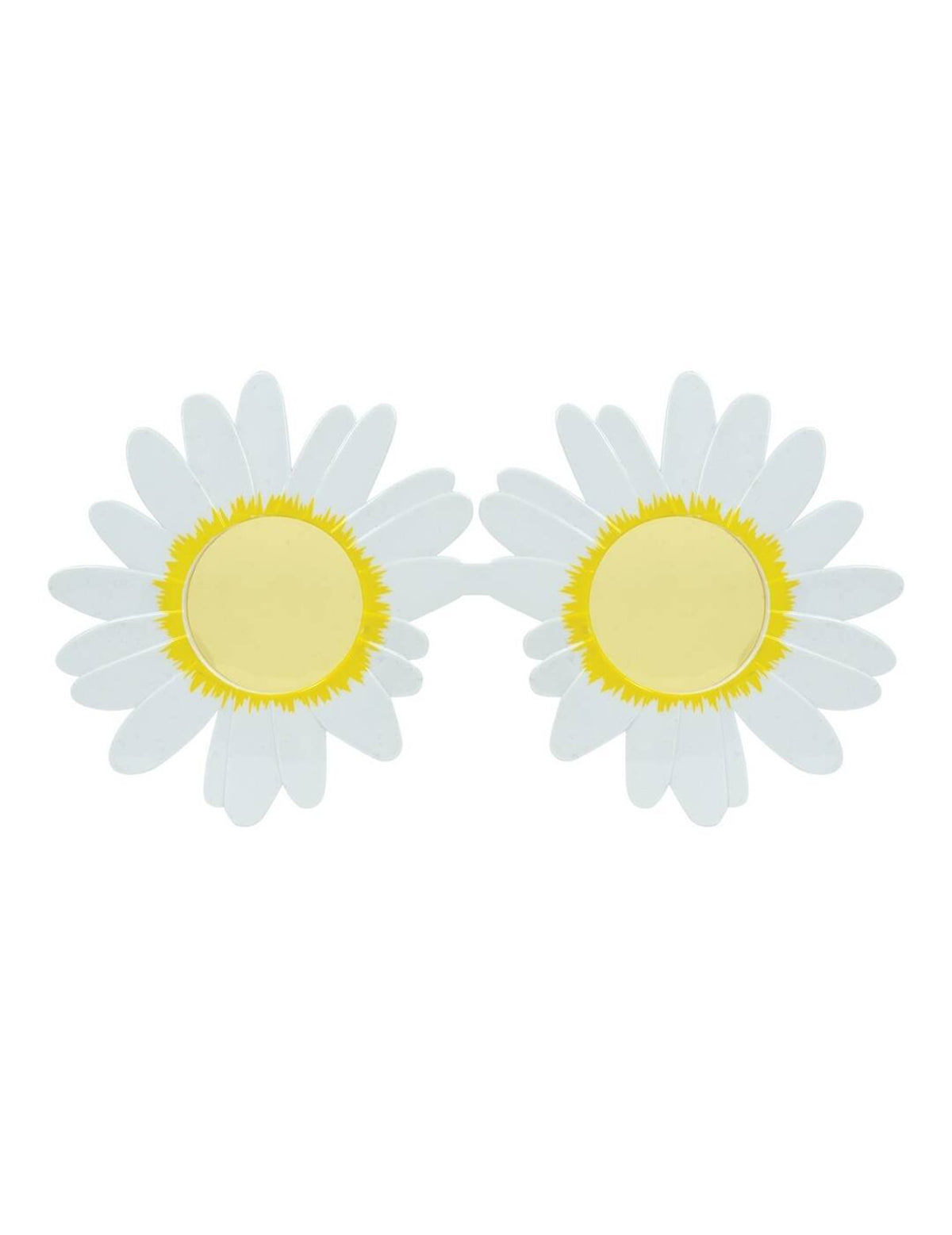 Vue de face des lunettes pâquerettes pour adulte