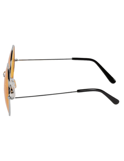 Obří kulaté oranžové hippie brýle