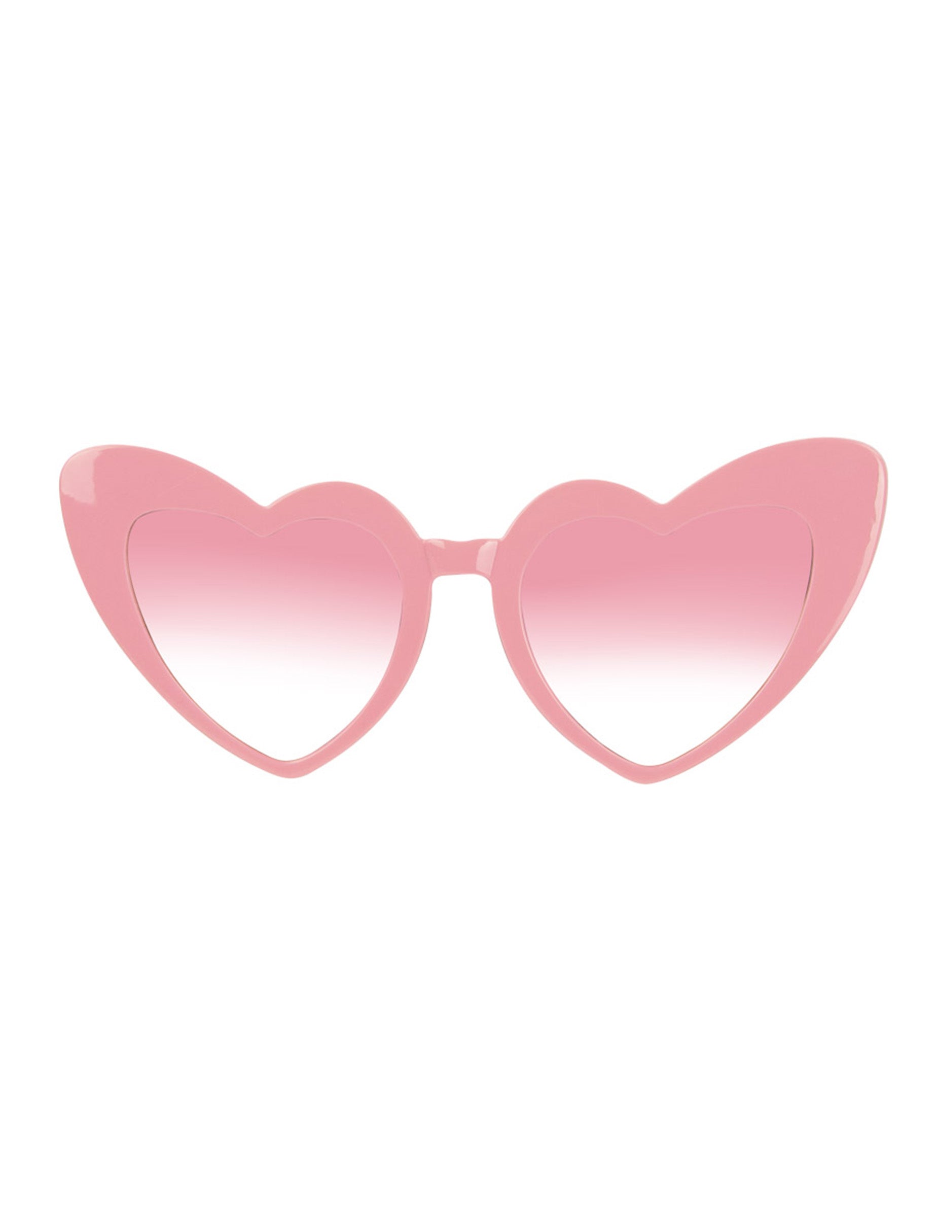 Vue de face des lunettes vintage coeur pour femme