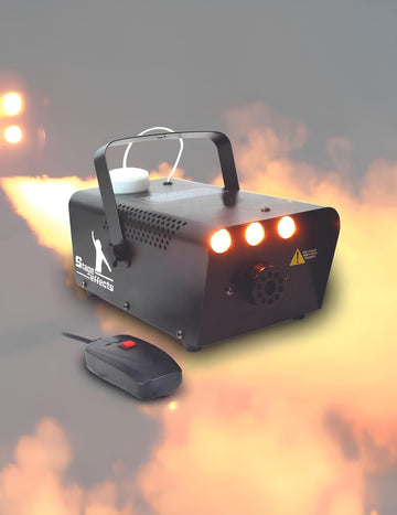 Machine à fumée 700W pour fête noire avec LED ambre