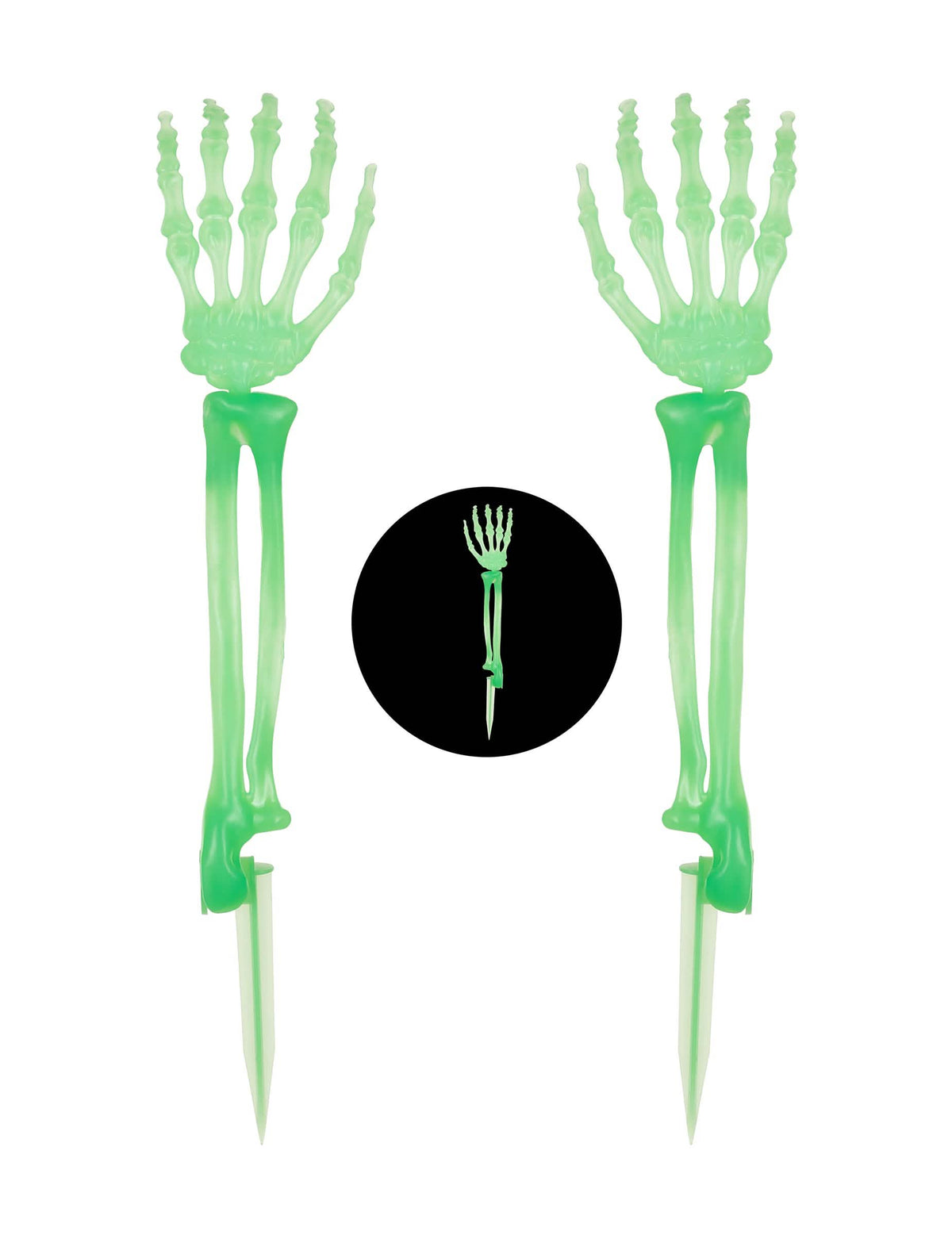 Fosforeskující ruce kostlivce 46 cm