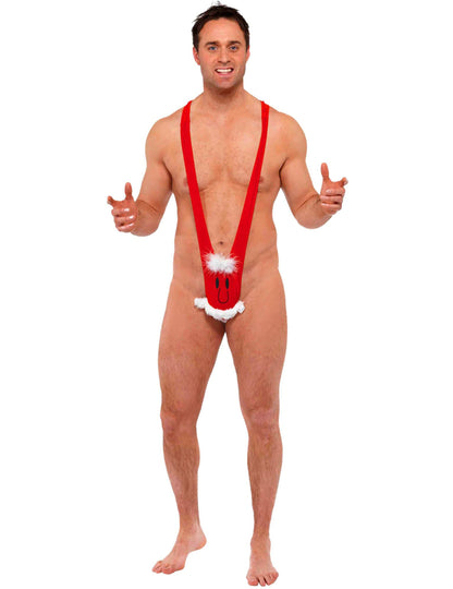 Mankini vtipný muž Santa Claus