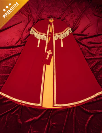 Zamatový kabát Bram Deluxe pre dospelých s motívom svätého Mikuláša