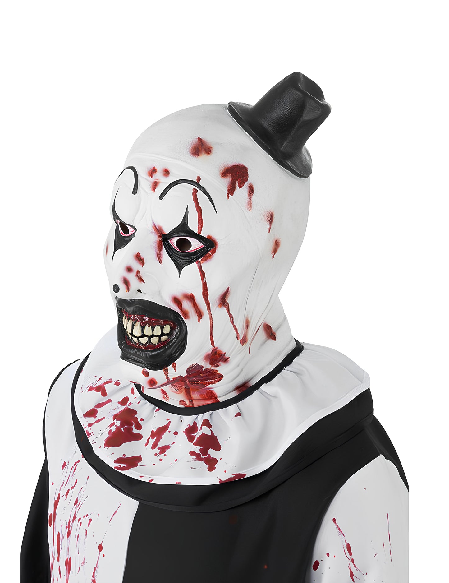 Maque intégral clown Terrifier ensanglanté adulte