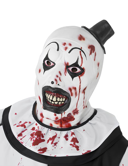 Maque intégral clown Terrifier ensanglanté adulte