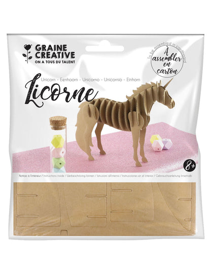 Kartonový model Unicorn 21,5 x 4 x 17 cm sestavit se