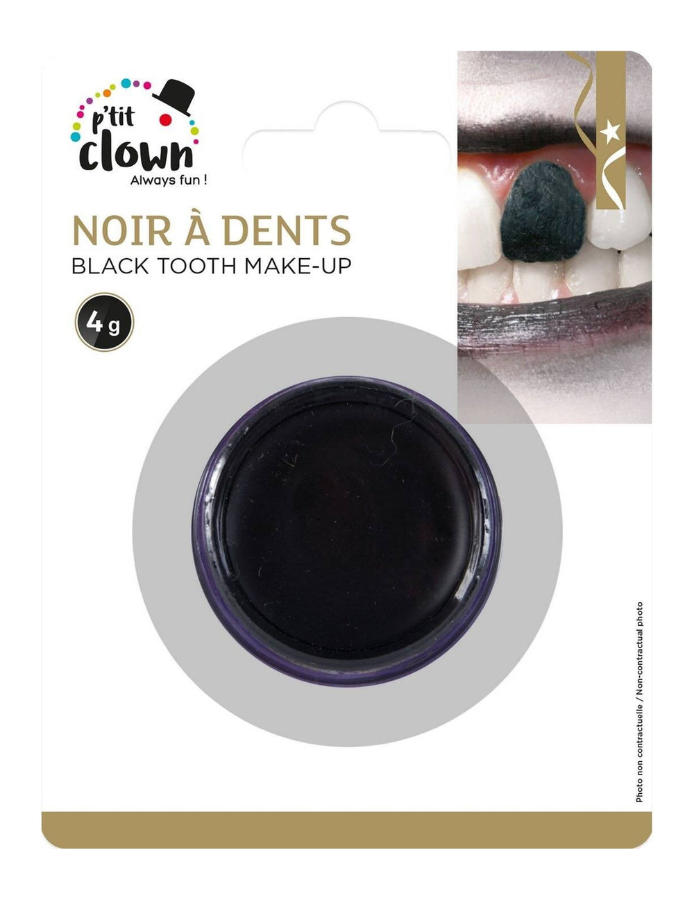 Maquillage pour dent pour adulte noir