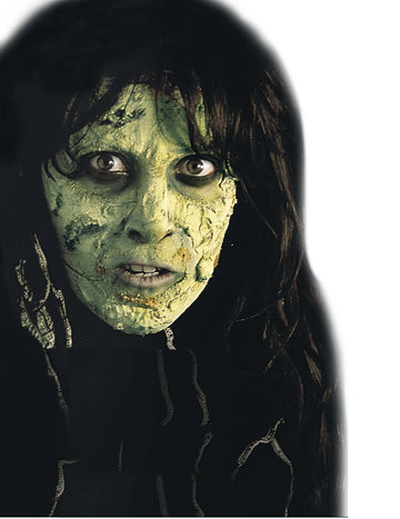Halloweenský make-up se zelenou pletí
