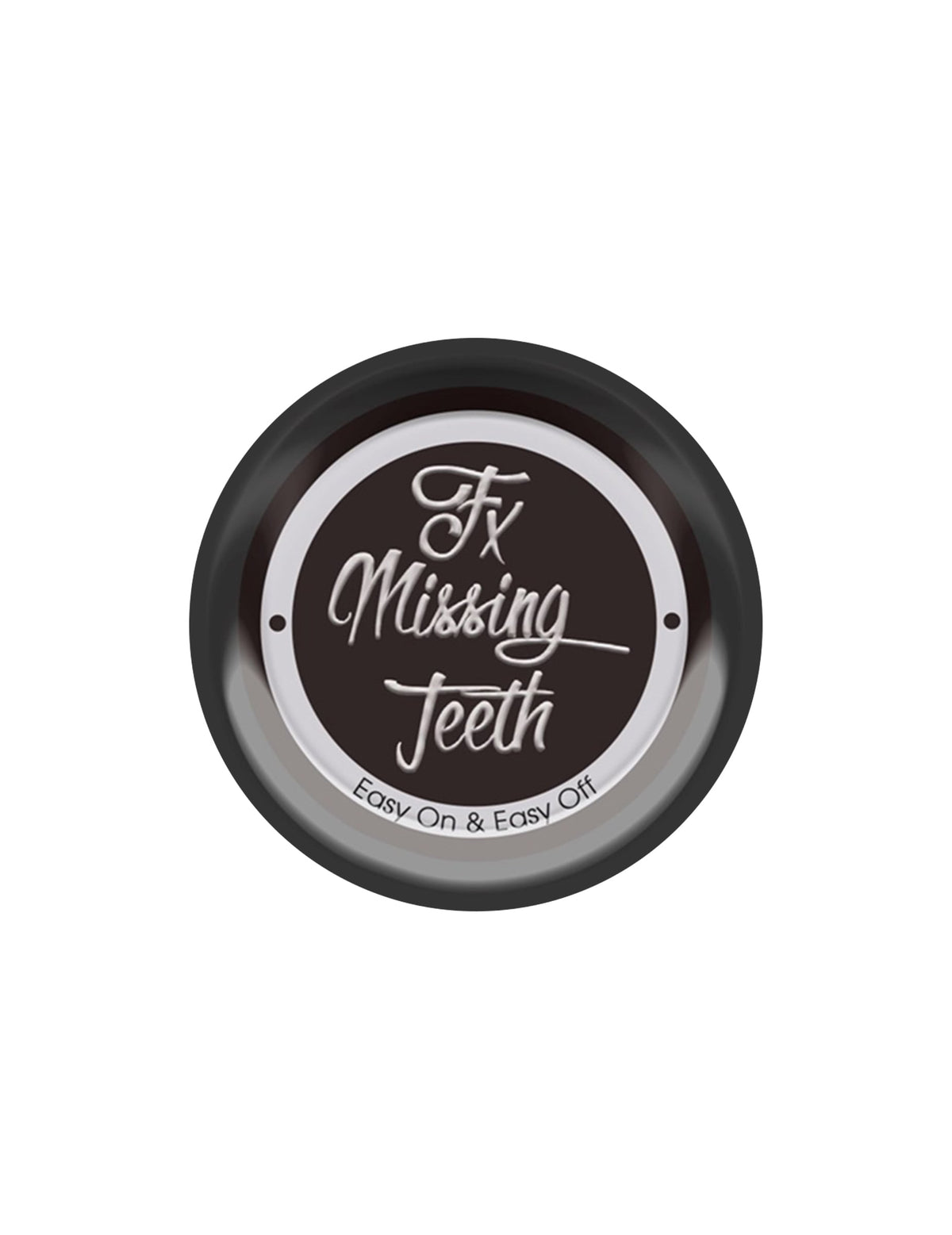 Gros plan sur le couvercle du maquillage pour dent noire