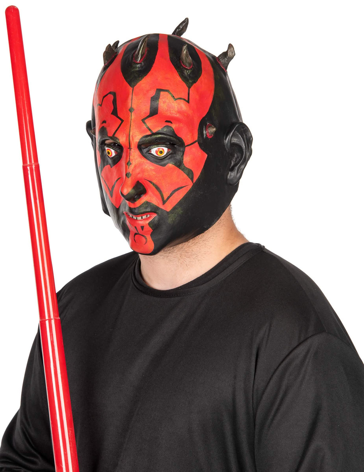 Boční pohled na masku 3/4 Darth Maul Star Wars