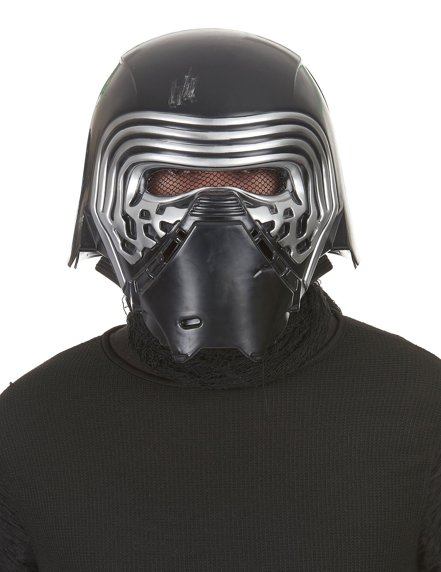 Masque luxe casque 2 pièces Kylo Ren Star Wars VII pour adulte noir et argent