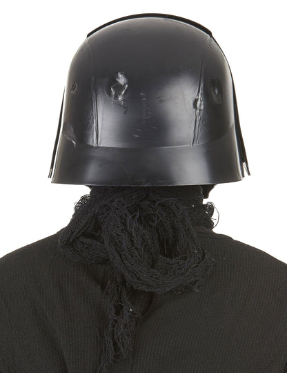 Vue de dos du masque luxe casque 2 pièces Kylo Ren Star Wars VII