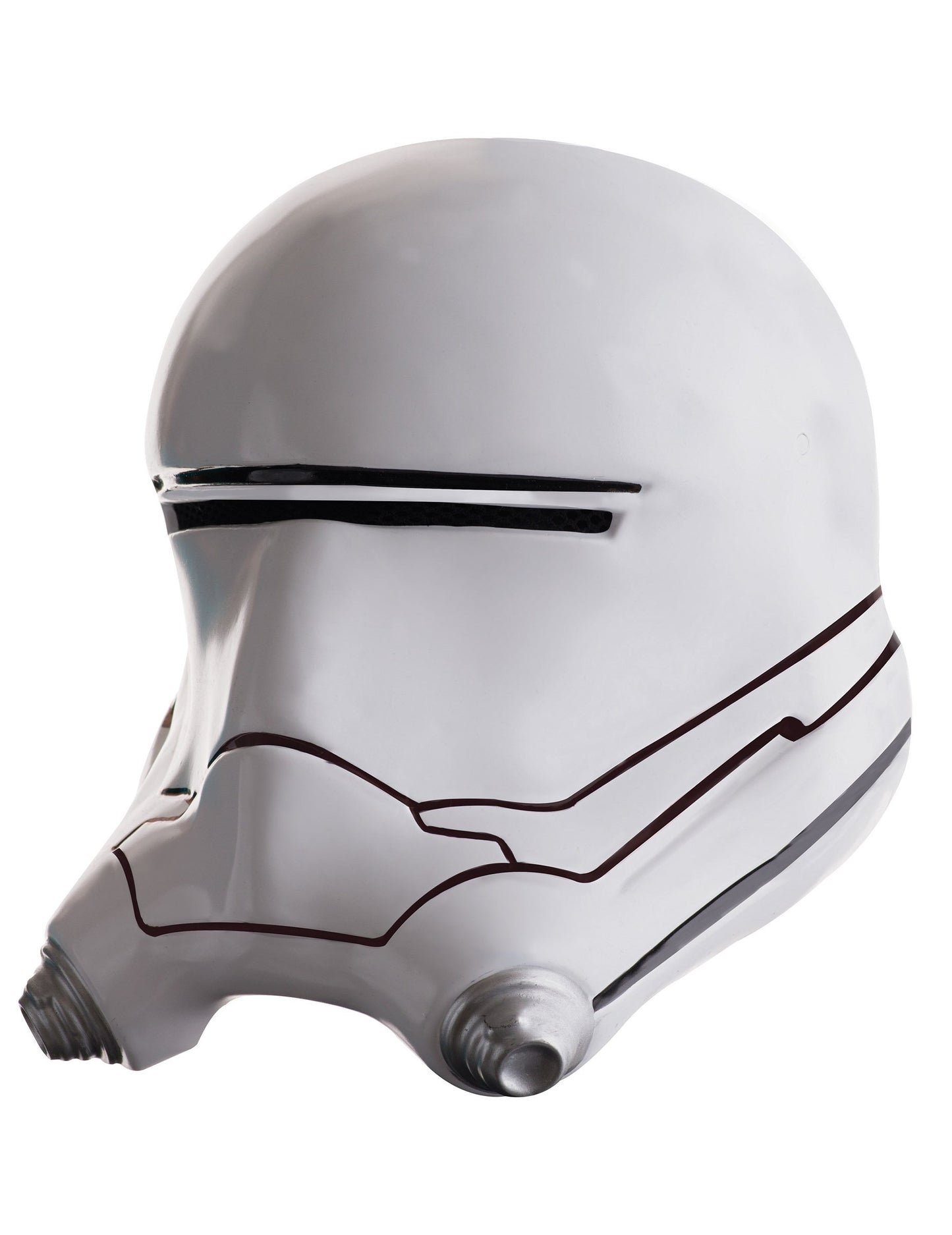 Masque luxe casque 2 pièces Flametrooper Star Wars VII pour adulte blanc et argenté