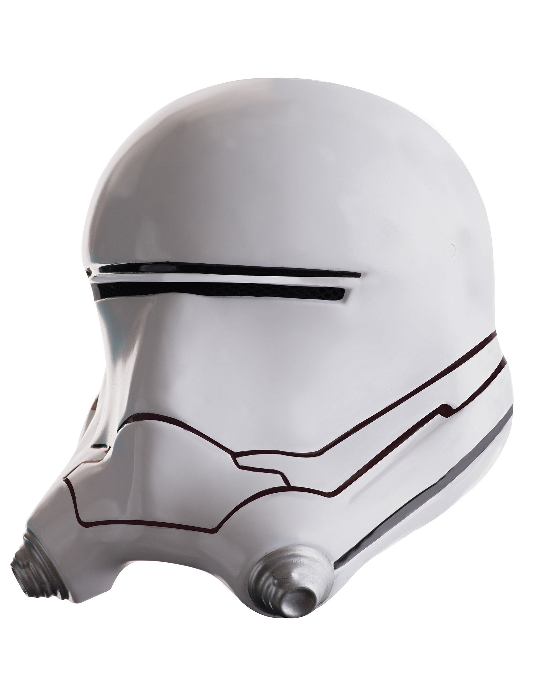 Masque luxe casque 2 pièces Flametrooper Star Wars VII pour adulte blanc et argenté