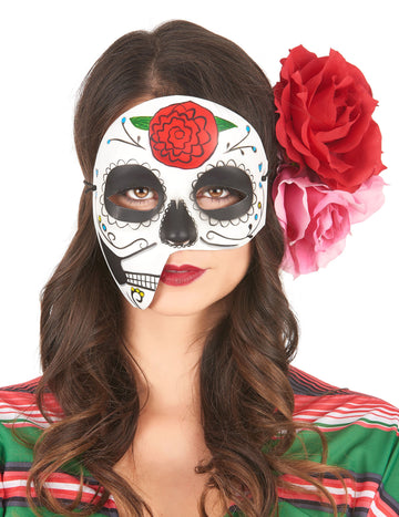 Asymetrická maska Dia de los Muertos pro dospělé