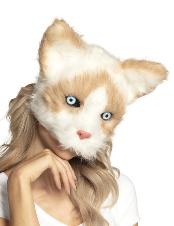 Maska pro dospělou plyšovou kočku