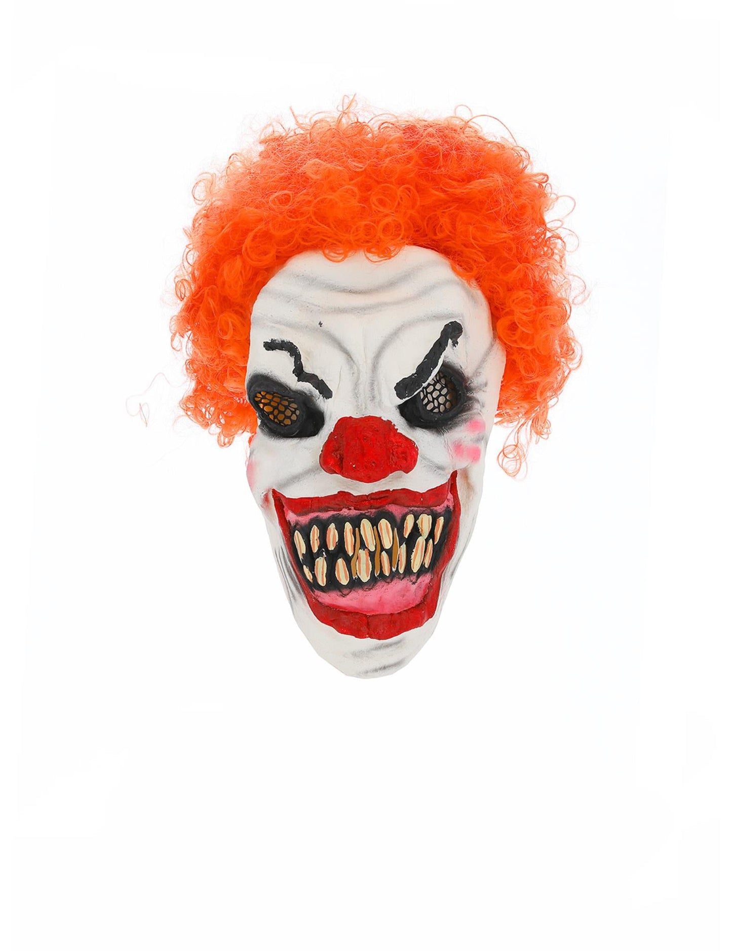 Děsivá maska ​​na červené vlasy Halloween