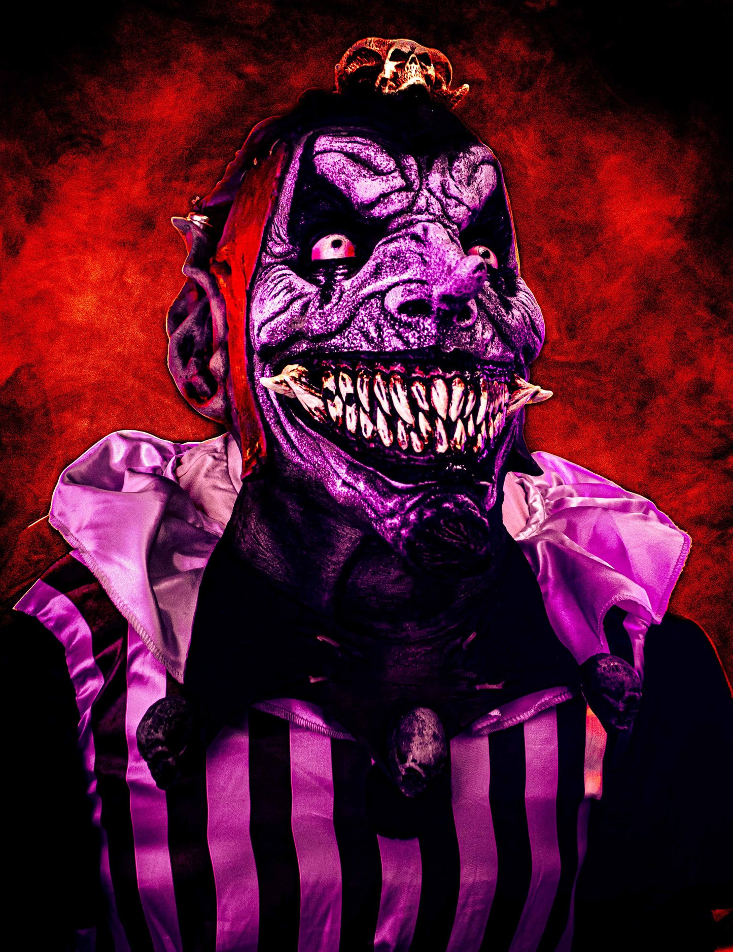 Maska pro dospělé zlého harlekýna