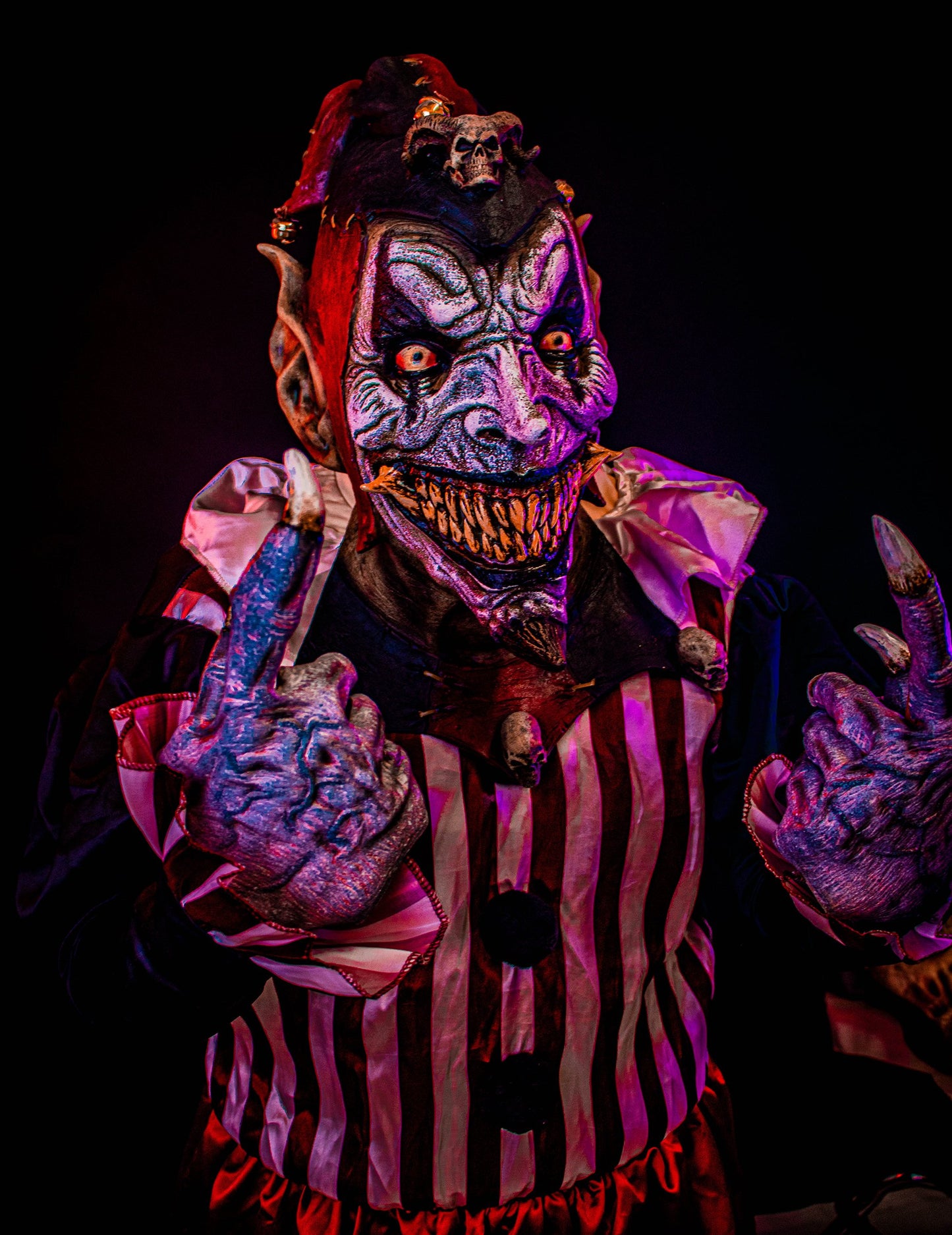 Masque d'arlequin malfaisant adulte