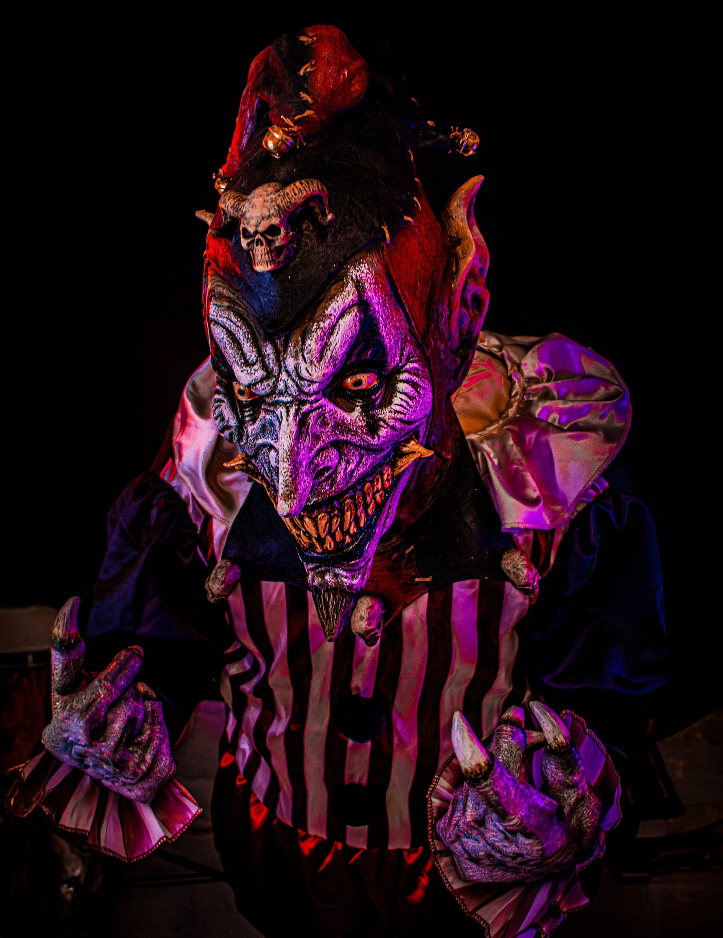 Masque d'arlequin malfaisant adulte