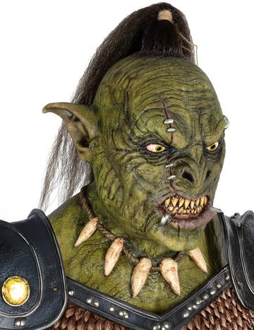 Masque de guerrier orc vert adulte