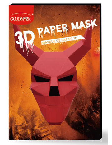 3D papírová maska ďábla pro dospělé