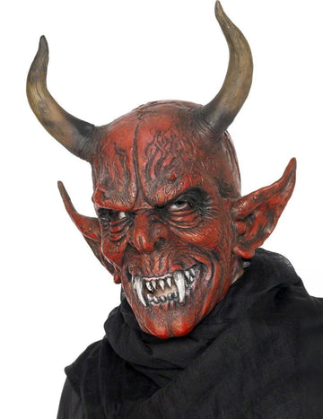 Halloweenská maska rohatého démona pro dospělé