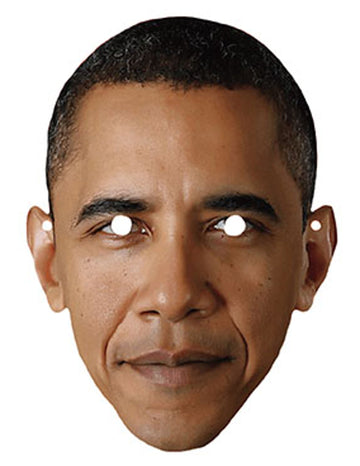 Kartonová maska Baracka Obamy