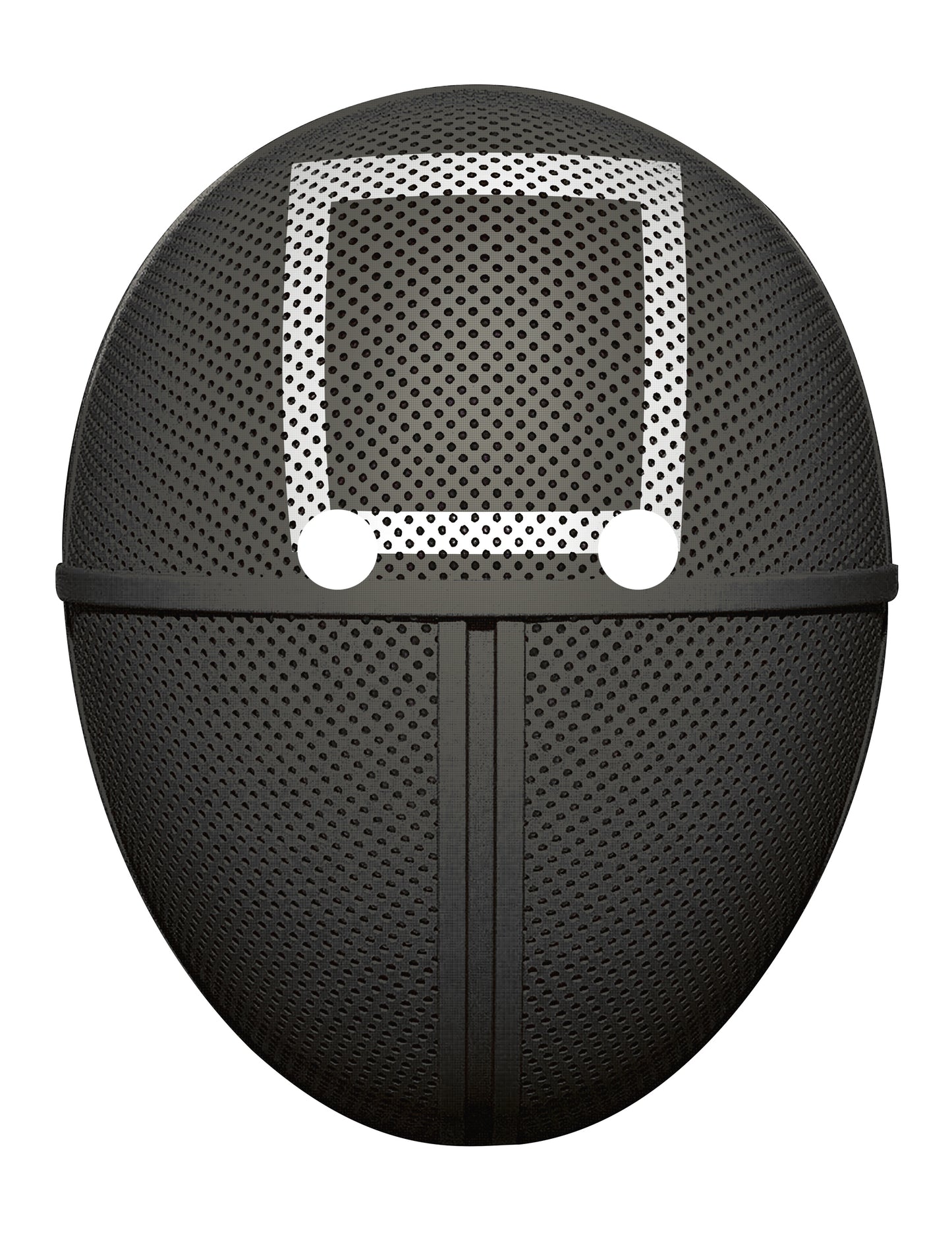 Brankářská plochá kartonová maska čtvercového typu