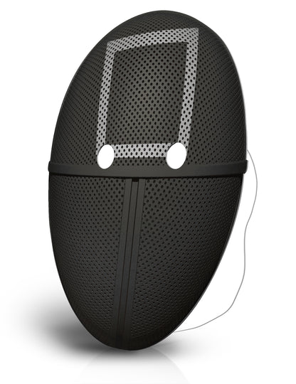 Brankářská plochá kartonová maska čtvercového typu