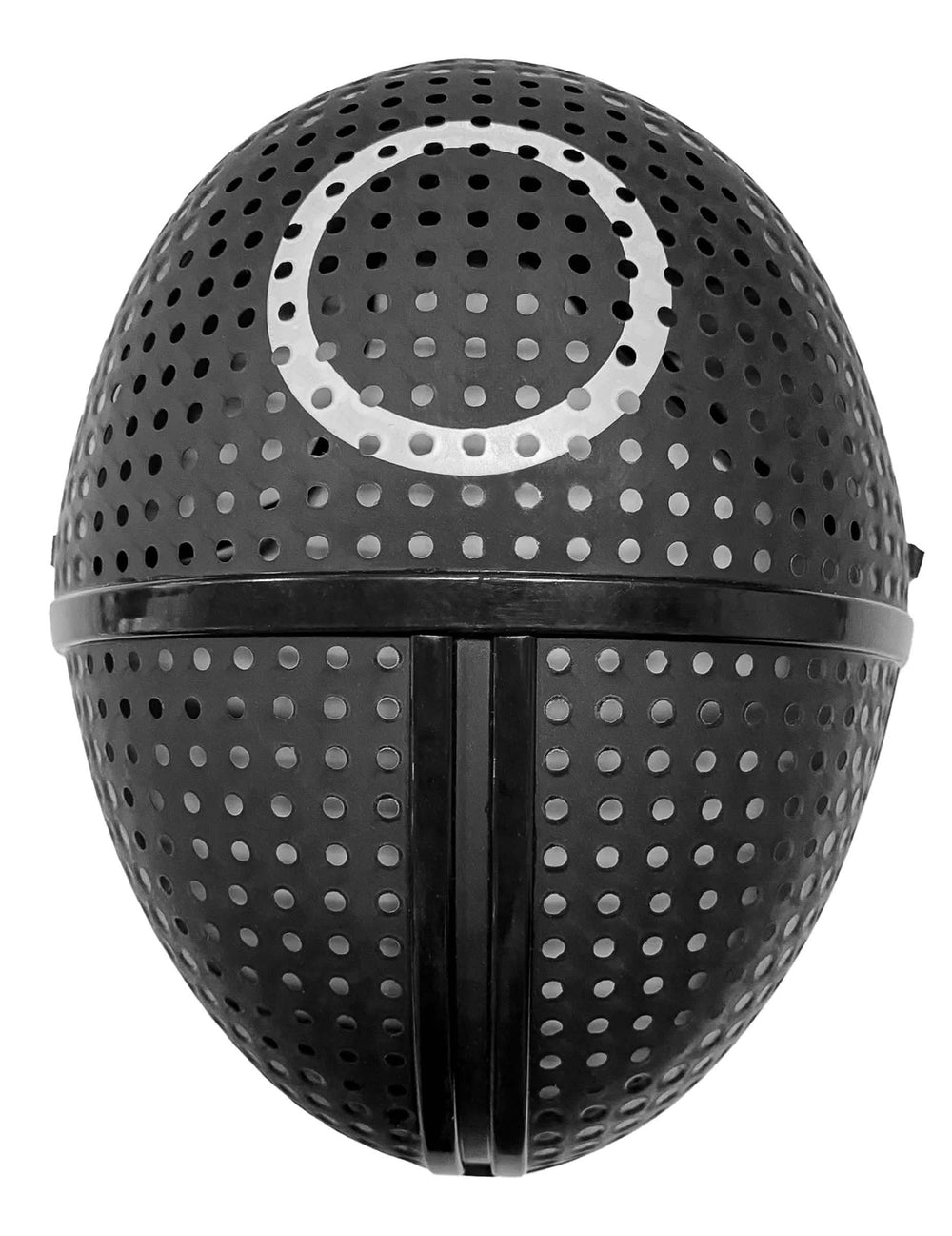 Plastová maska gólmanů, kulatý symbol pro dospělý černá