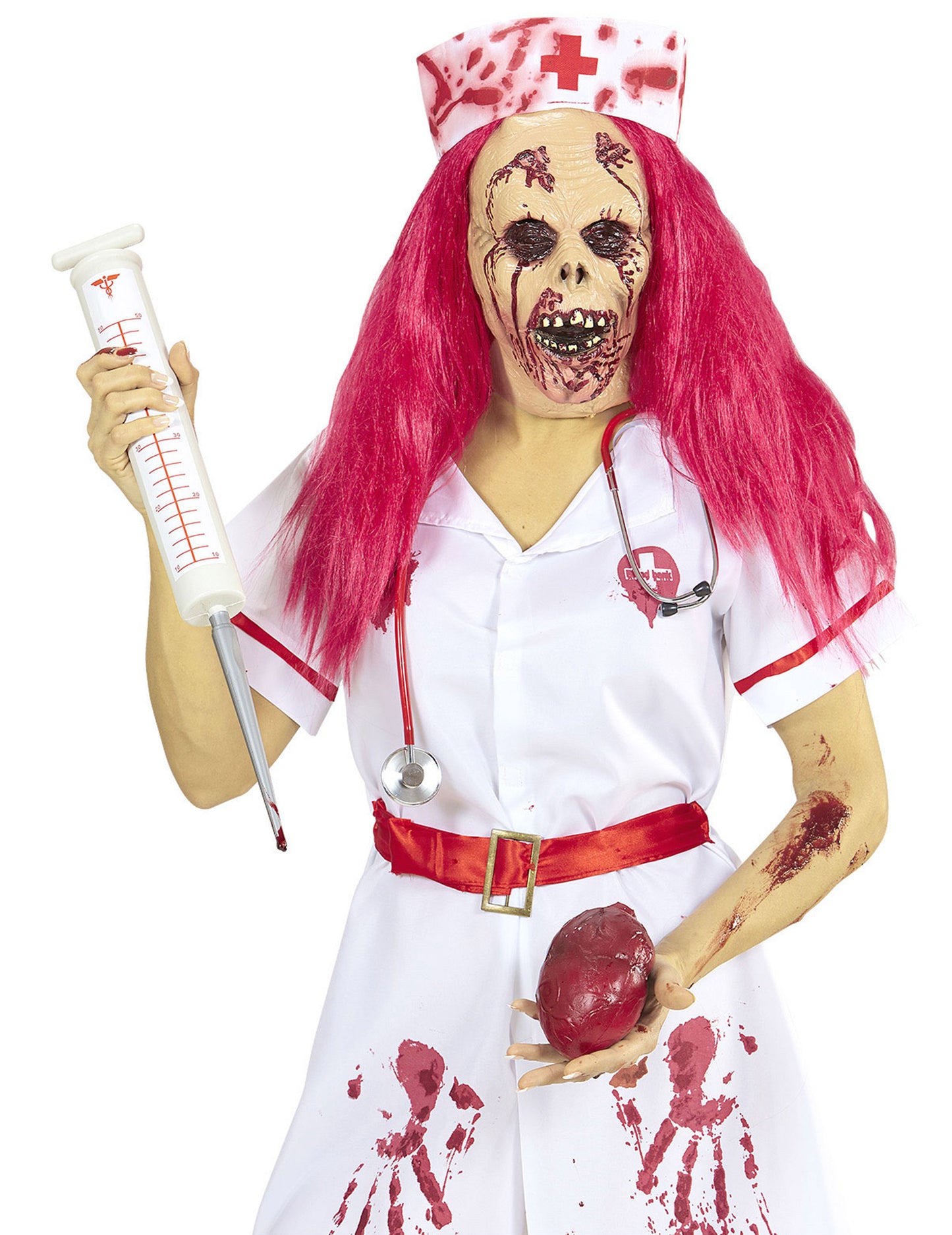 Zombie Krankenschwester Perücke und Maske Halloween