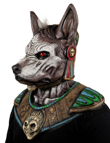 Celoobličejová maska monstra s hlavou dospělého psa