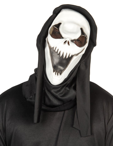 Latexová maska s tmavou lebkou