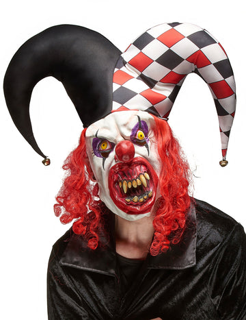 Latexová maska Jokera pro dospělé s hrůzostrašným motivem