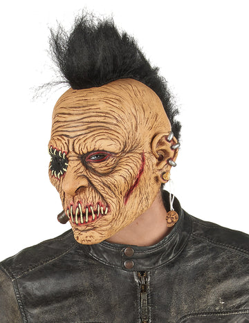 Latexová maska pro dospělé s chocholatým punkem