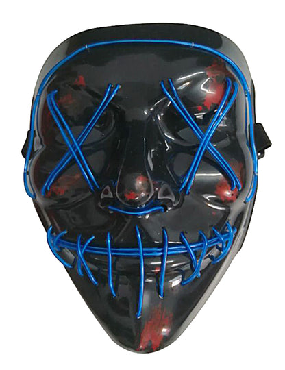 Dospělá modrá svítící LED maska