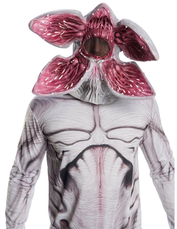 Masque luxe articulé Demogorgon Stranger Things pour adulte gris et rose