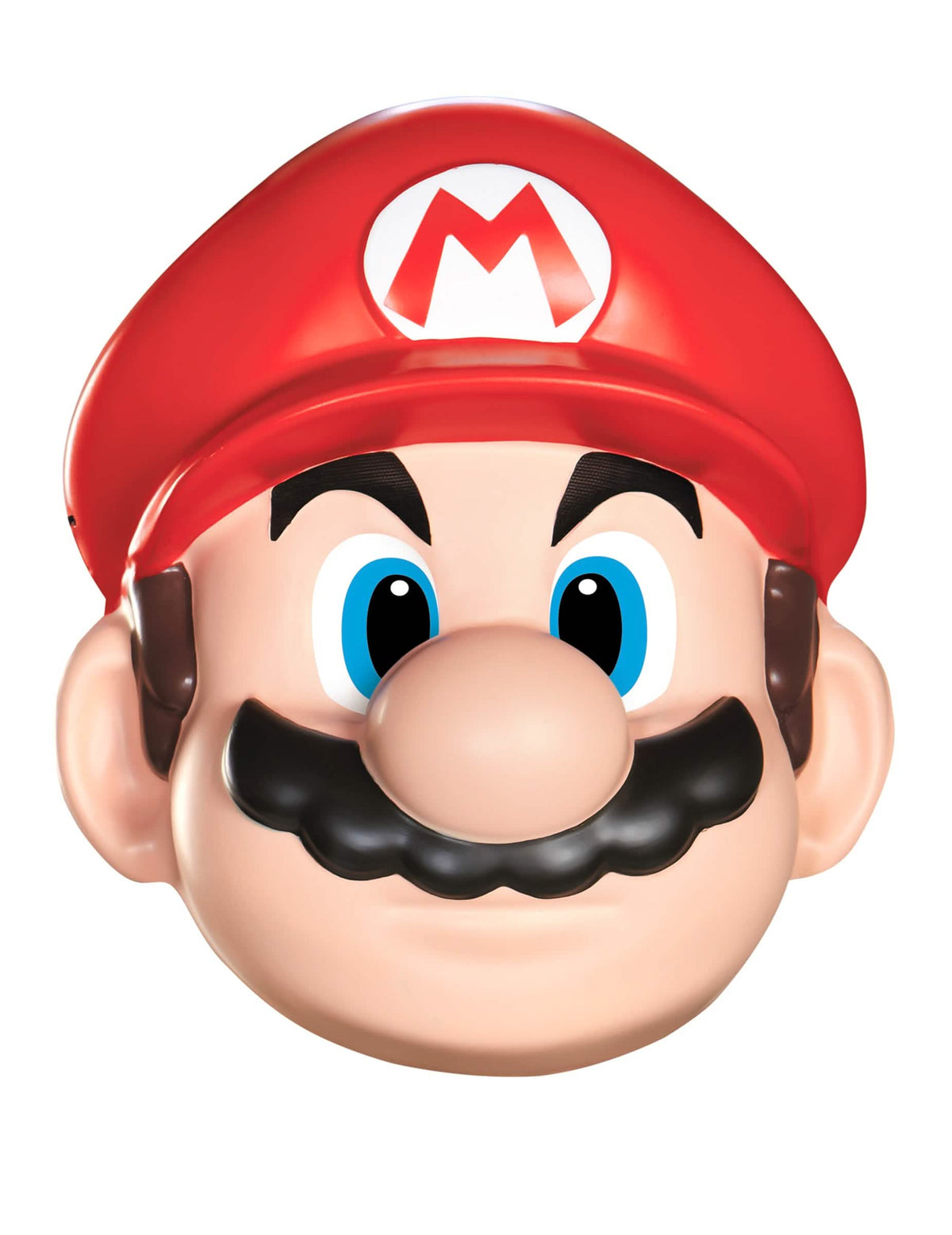Maska Mario pro dospělého červená s čepicí a knírkem