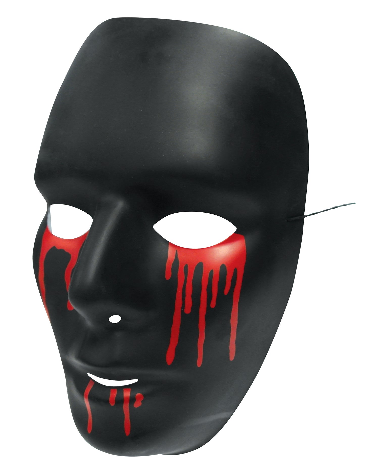 Schwarze Maske mit Blut für Damen Halloween