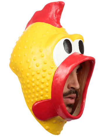 Masque poulet en plastique adulte